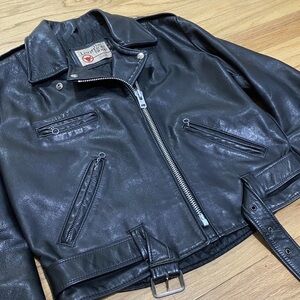 Black Leather Biker Jacket